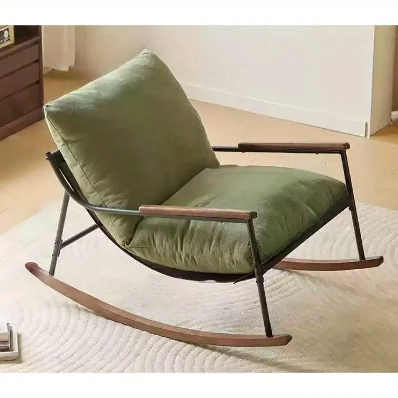 Rocking chair recliner adult balcony living room leisure lazy sofa free chair household bedroom simple single chair