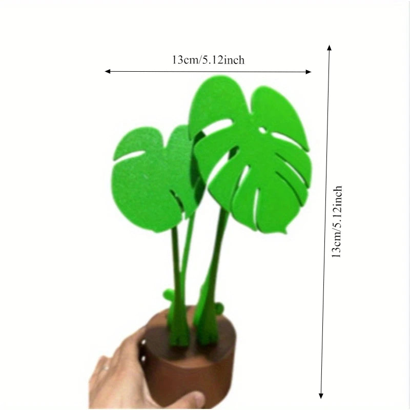 Monstera coaster plant turtle bamboo coaster plant with magnet 3D printing cross-border explosion