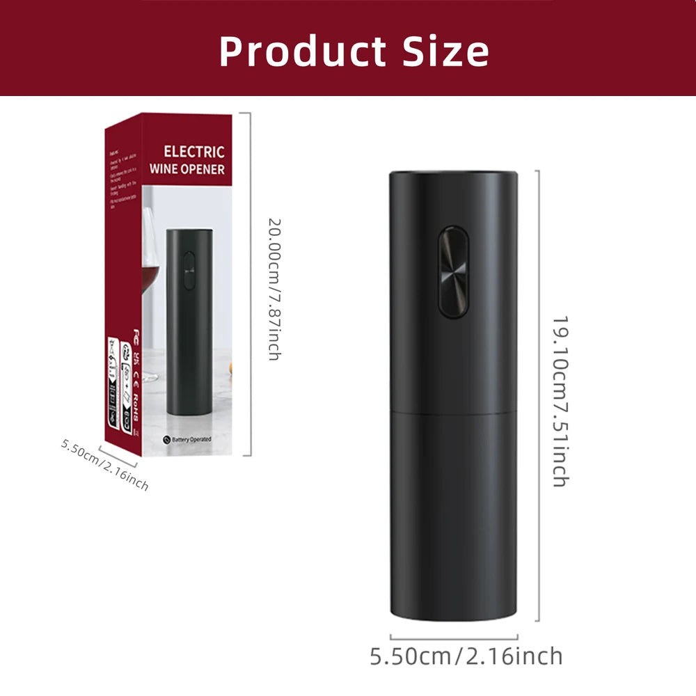 Electric Wine Opener Set Automatic Corkscrew Wine Openers for Beer Bottle Opener Battery Operated Kitchen Bar Can Opener