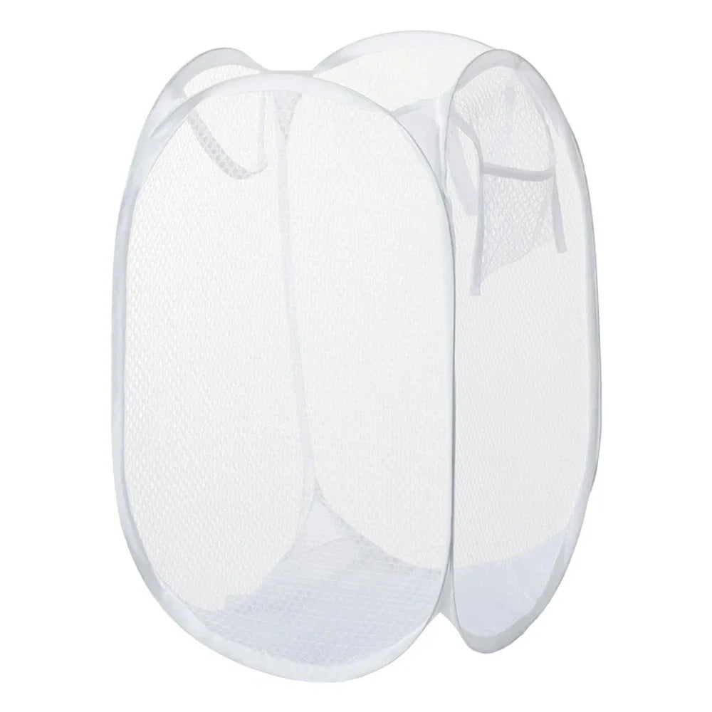 1pc, Dirty Clothes Basket Skeleton Ventilated Foldable Easy Storage Portable Large Capacity Clothes Basket
