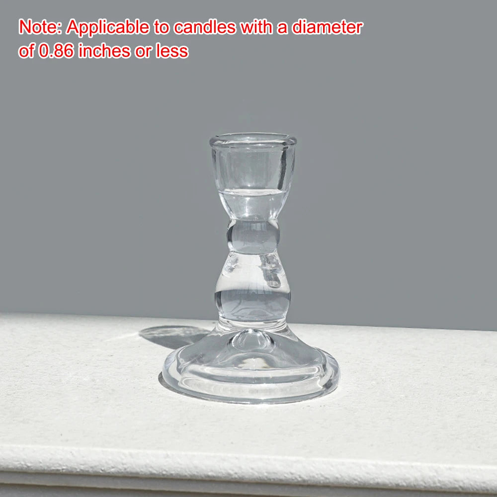 1PC Retro Crystal Candle Holder