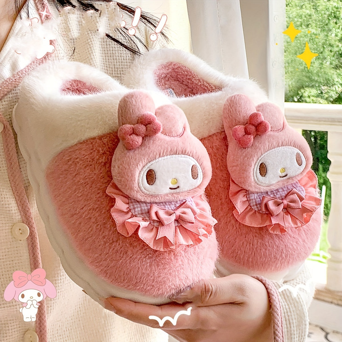 Pochacco Women's Plush Slippers