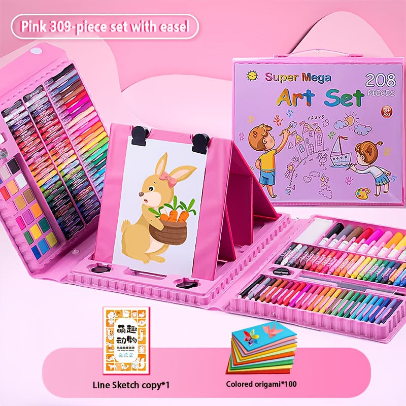 228pcs Extra Large All-in-One Art Supplies Set with Drawing Board