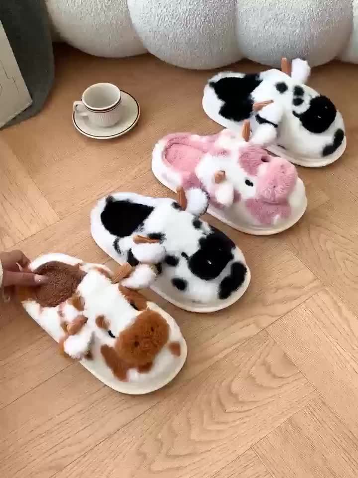 Spotted Cow Slippers