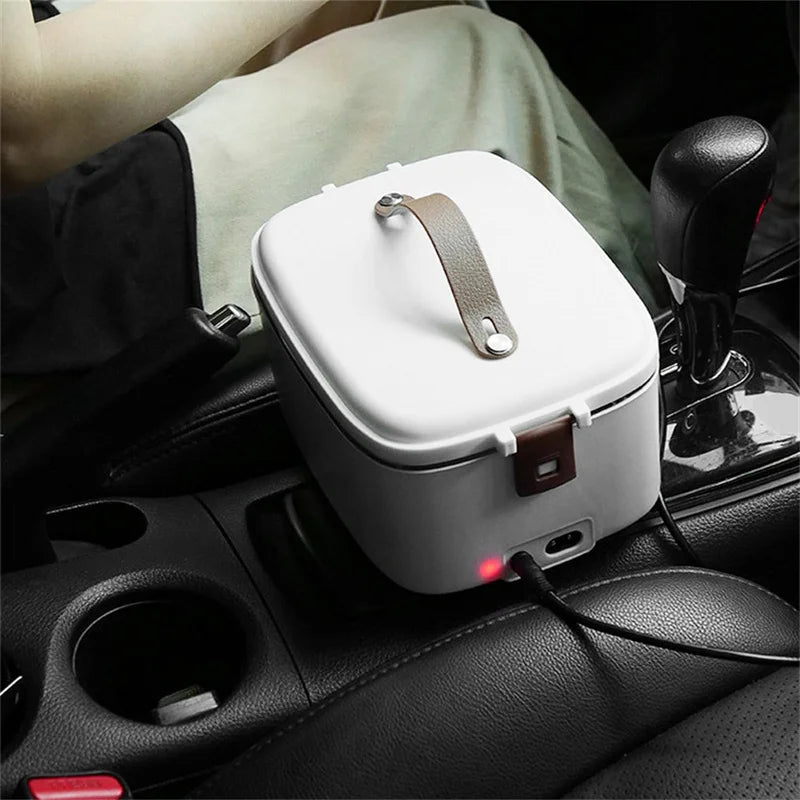 1.8L Electric Lunch Box,Stainless Steel Portable Heated Lunch Box Faster Food Warmer Removable Stainless Container for Car Home