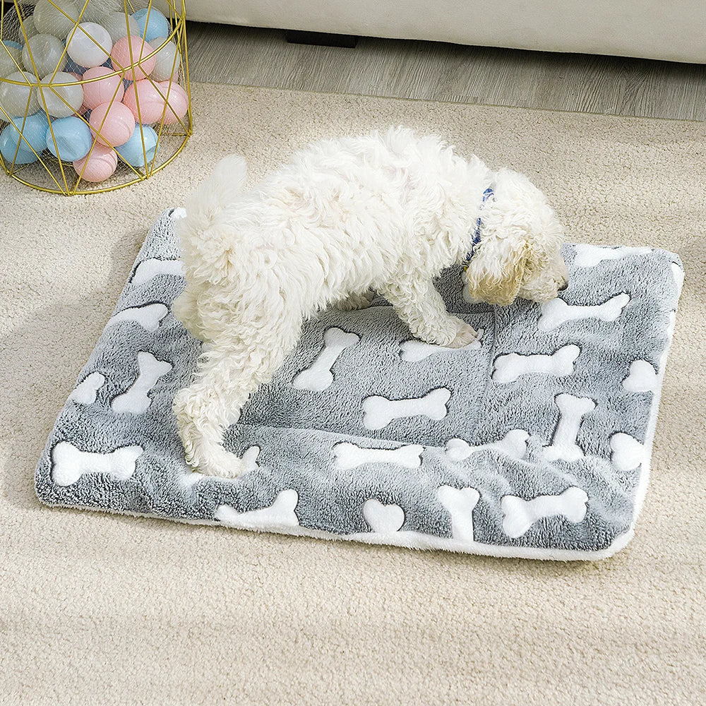 1PC Pet Mat Thickened Plush Kennel Large Dog Small And Medium Dog Pet Cushion Spring And Summer Cat Litter Pet Mattress