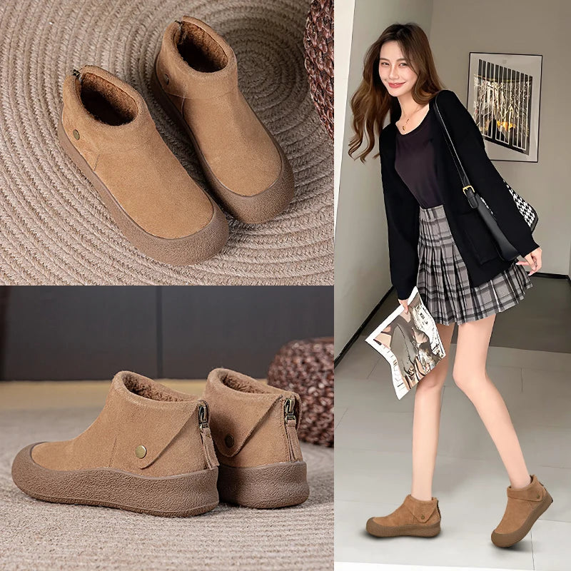 Women's Ankle Boots Genuine Leather