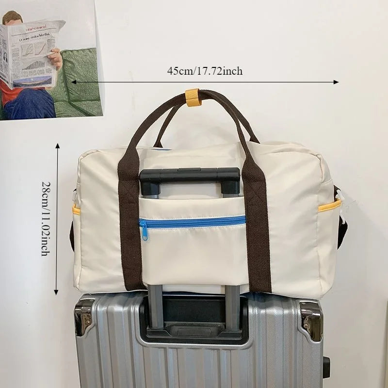 Short trip dopamine large capacity yoga portable fitness maternity bag women's luggage bag travel storage bag lightweight