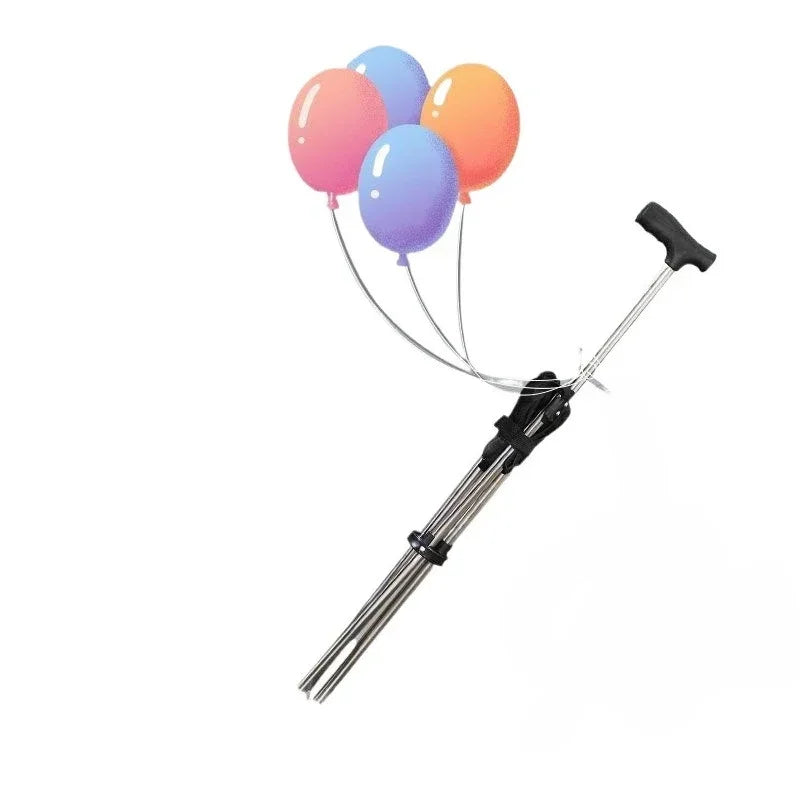 Travel walking cane folding stool portable cane stool non-slip light mountaineering pole multi-function