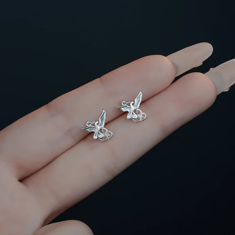 New Exquisite Phoenix Stud Earrings