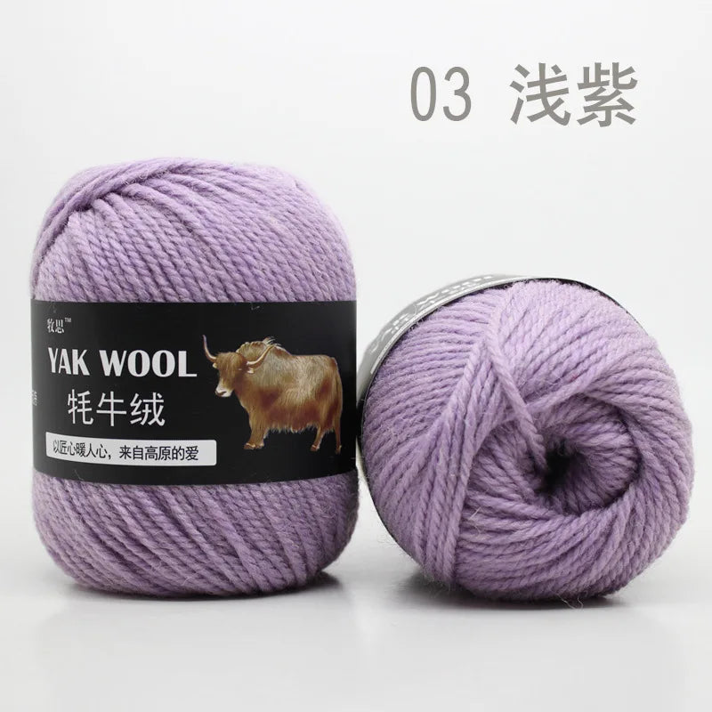 100g Yak wool 3-strand wool thread hand-woven medium and thick sweater jacket crocheted scarf wool