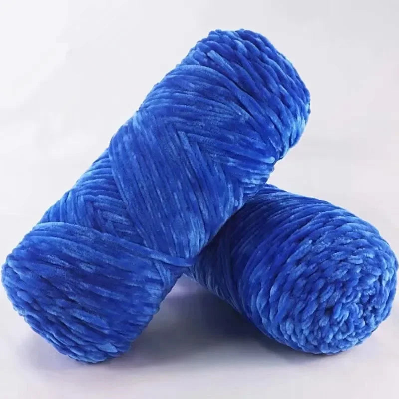 DIY 100% Polyester 100g Velvet Yarn Amigurumi Accessories Dolphin Baby Plush Yarn Soft Chenille Yarn for Knitting  1 Skein 130M
