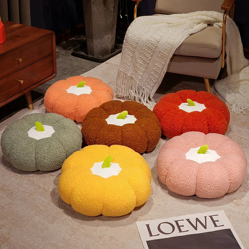Pumpkin cushion, cushion, sitting on the ground, lazy person, living room, buttocks cushion, tatami mat,