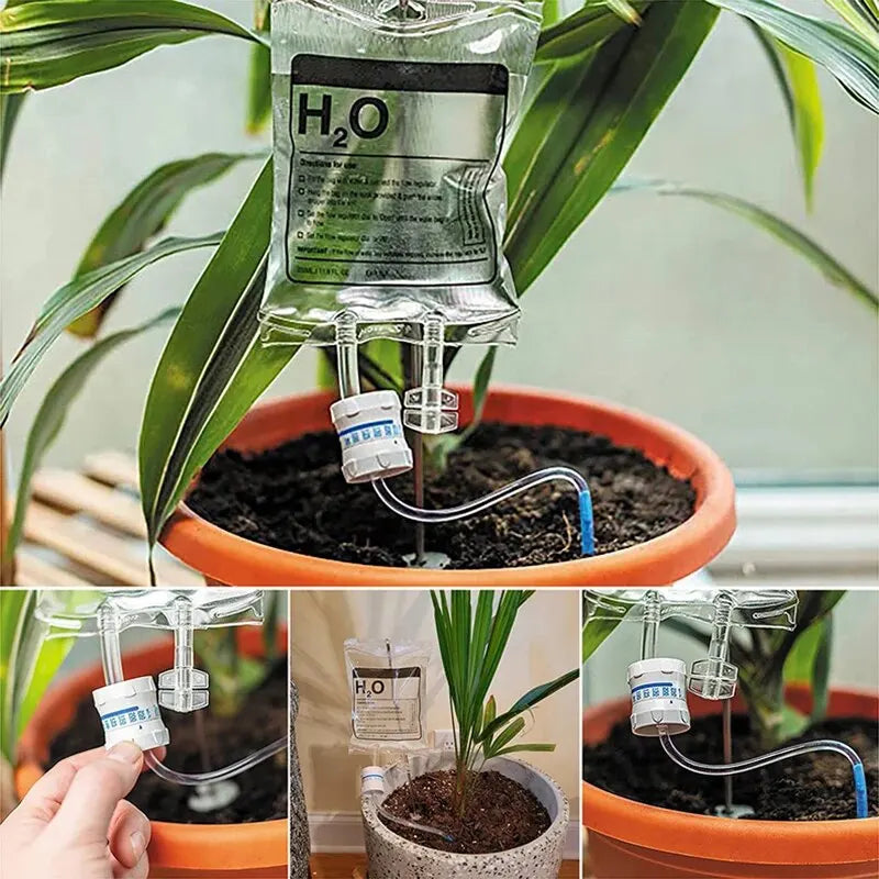 1PC 350ML Lazy Potted Plant Watering Drip Irrigation Automatic Watering Machine Flower Drip Bag Quantitative