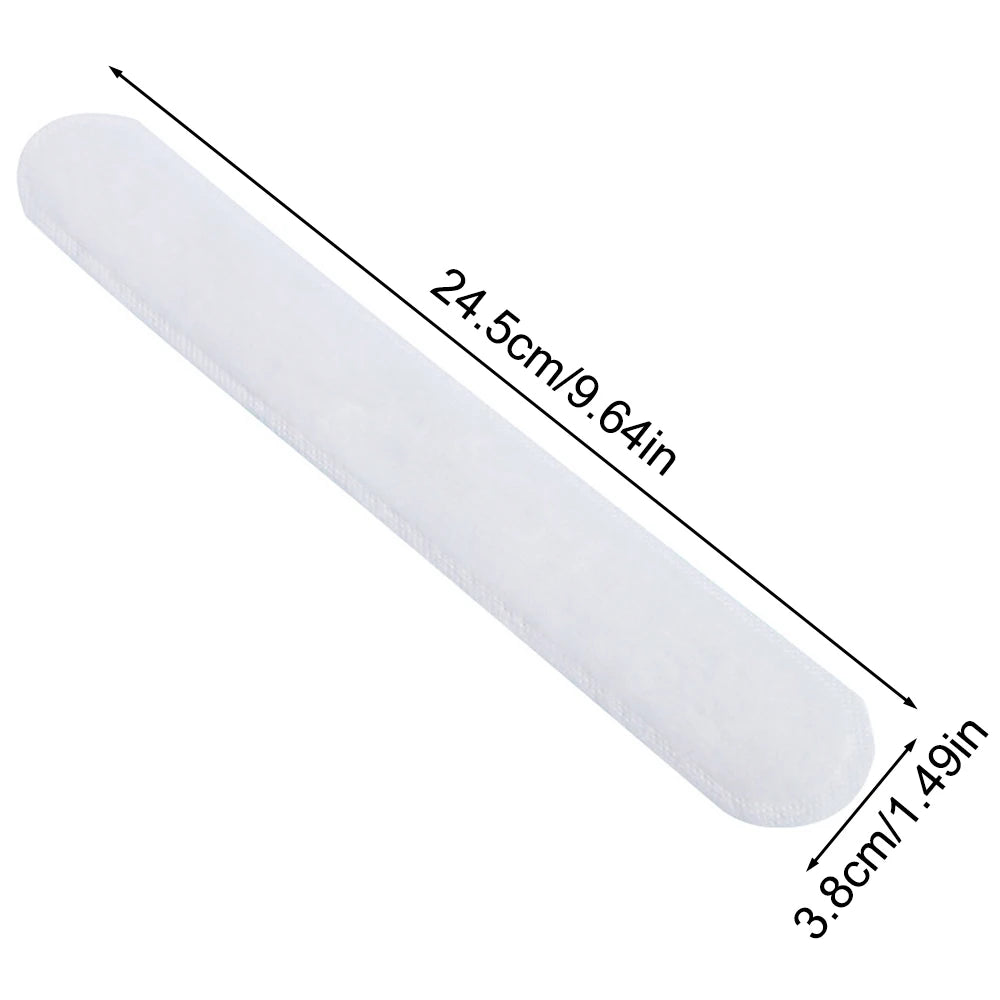 10PCS Hat Anti-Fouling Inner Lining Brim Strip Collar Sweat-Absorbing Patch Disposable Hat Pad Sweat-Absorbing Patch