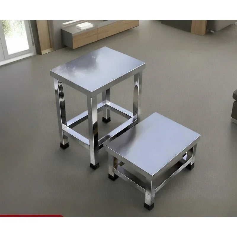 Stainless steel square stool
