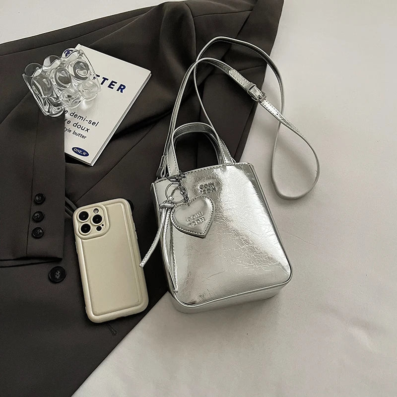 1 Piece of Pure Color Shoulder Bag for Women, Versatile Hand-Held Crossbody Bag, Fashionable Tote Bag That Can Hold Mobile Phone