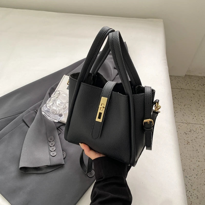 1 Piece of Pure Color Shoulder Bag for Women, Versatile Crossbody Bucket Bag, Hand Bag That Can Hold Mobile Phone