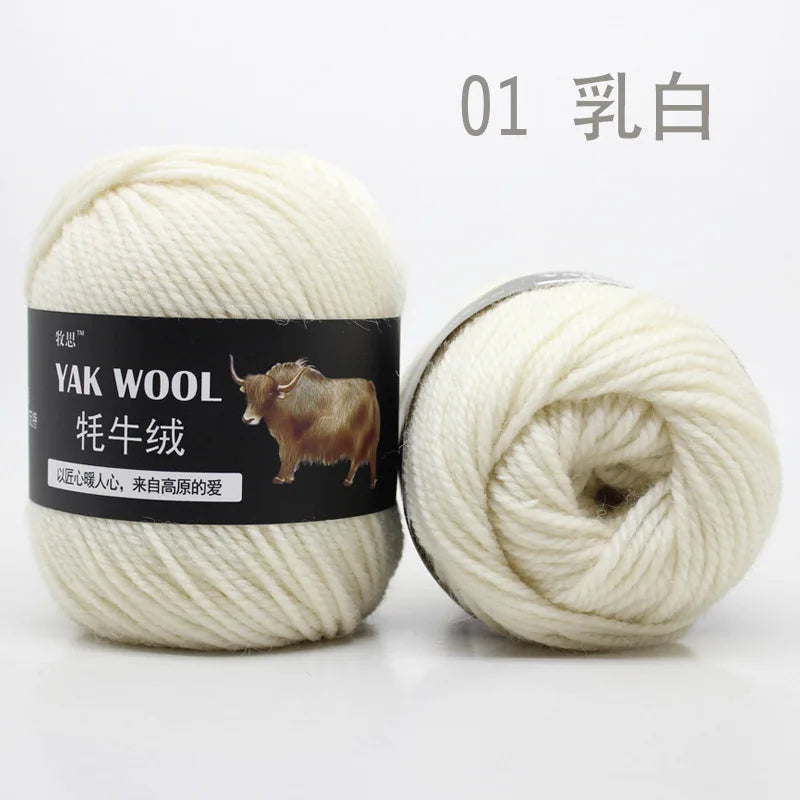 100g Yak wool 3-strand wool thread hand-woven medium and thick sweater jacket crocheted scarf wool