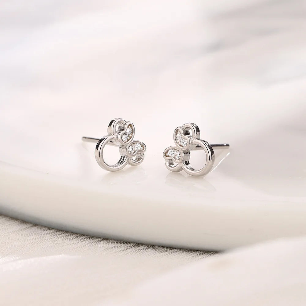 Small Flower Deer Stud Earrings