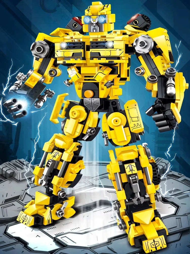 ToylinX 478pcs Transforming Building Set,Collectible 2 in 1 Transformation Robot and Truck Building Block,Easter Gifts for Kid