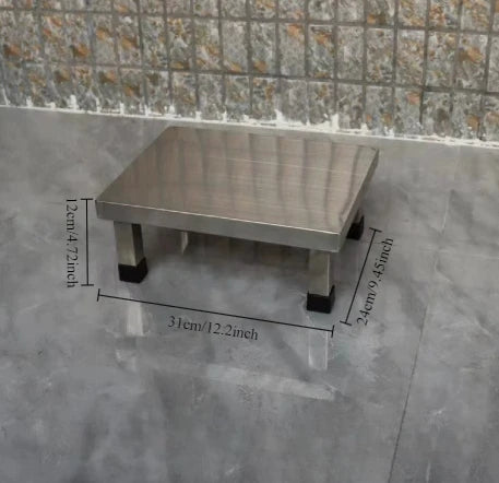 Stainless steel square stool
