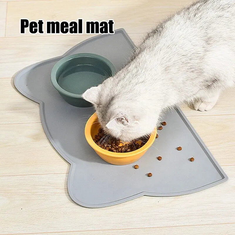 1PC Anti-Slip, Anti-Leakage, Water-Resistant And Easy-To-Clean Pet Silicone Placemat For Cats And Dogs. Placemat.
