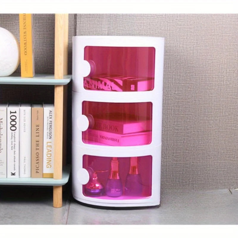 produces Nordic bedside tables, simple and modern creative bedside tables, bedroom storage, circular storage box wholesale