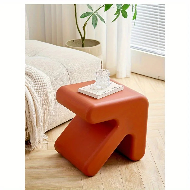 Nordic style creative arrow stool low plastic shoe rack at home door