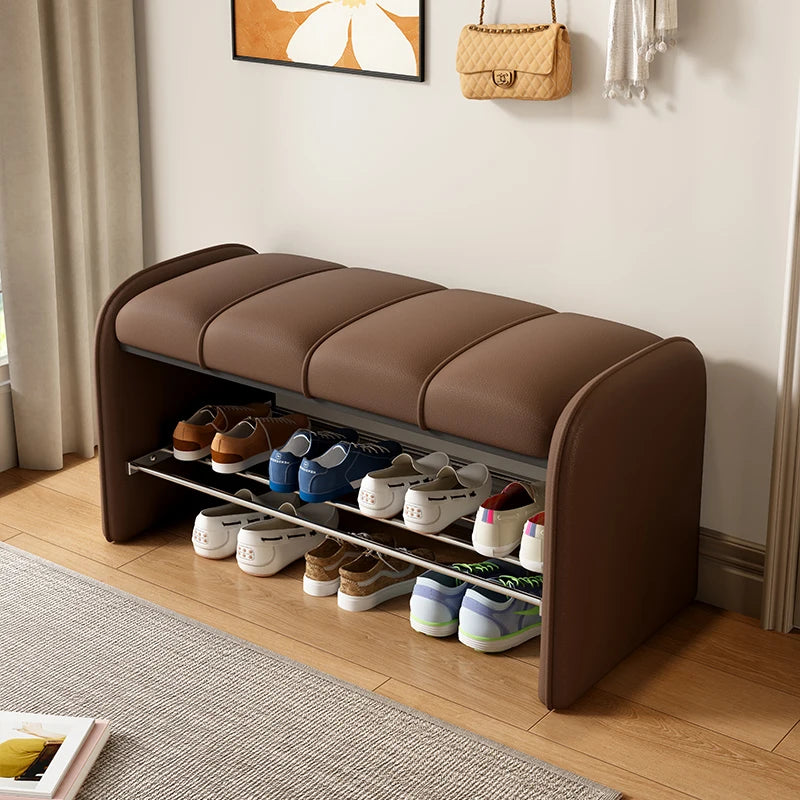 Shoe change stool Home door Seated shoe stool Entry door Shoe cabinet Seat stool integrated soft bag Seat cushion Shoe rack
