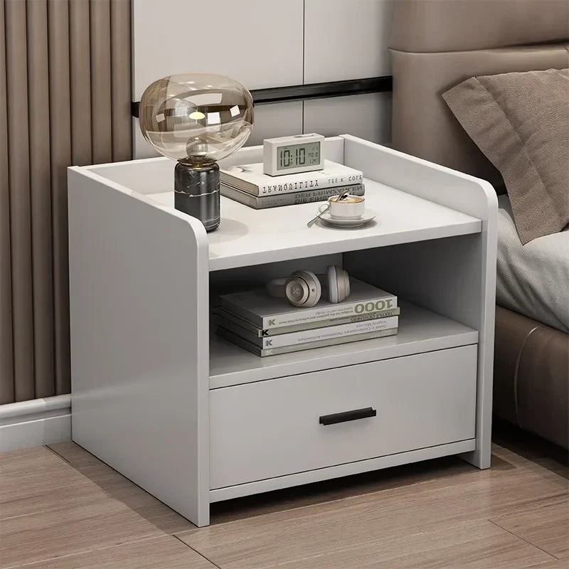 Bedside table Modern simple bedroom Bedside table Small bedside chest storage cabinet Household high-end shelves