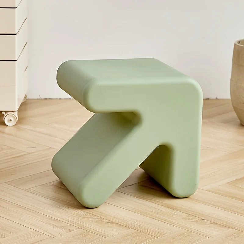 Nordic style creative arrow stool low plastic shoe rack at home door