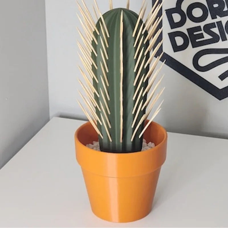 3D printing cactus simulation potted toothpick box cactus Toothpick dispenser