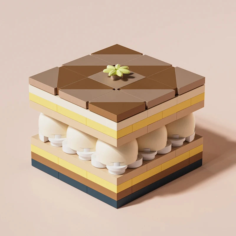 ToylinX Cute Dessert Toys Model Building Blocks 12 Types Plastic Cake Blocks Toys Girls Birthday Gift For Boys Girls and Friends