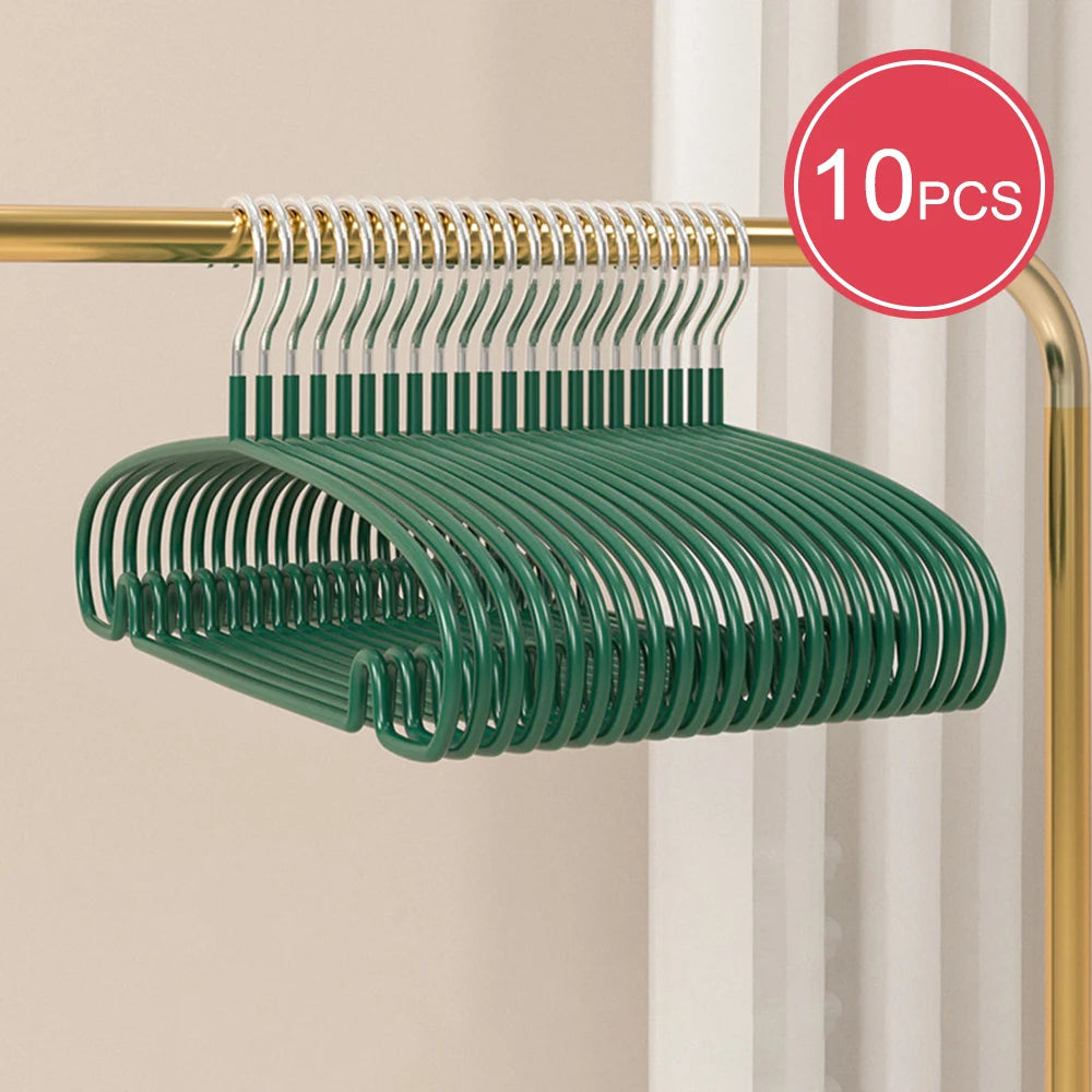 10PCS Hanger - Invisible Dormitory Clothes Drying Rack - Household Clothes Hanger - Clothes Support Rod