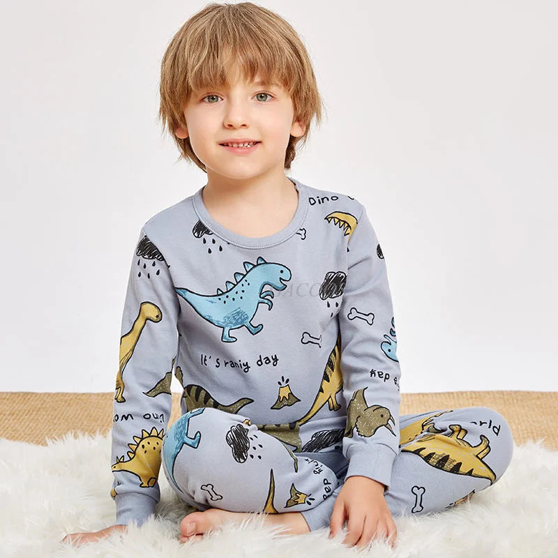 Children Pajamas Boys Totoro Cotton Clothes Pants Set Cartoon Sleepwear Kids Pajamas For Girls Toddler Baby Outfits Child Pyjama