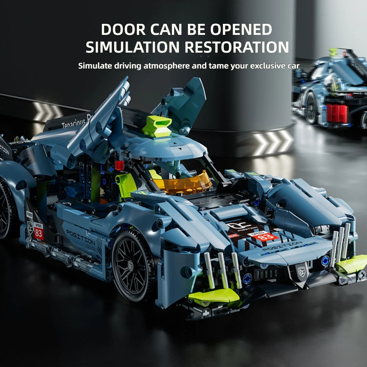 ToylinX Building Blocks Racing Toys Urban Technology Design Enjoy The Speed 1：14 Birthday Christmas Gifts for Kids or Adults