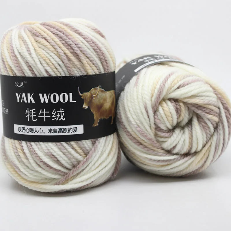 100g Yak wool 3-strand wool thread hand-woven medium and thick sweater jacket crocheted scarf wool