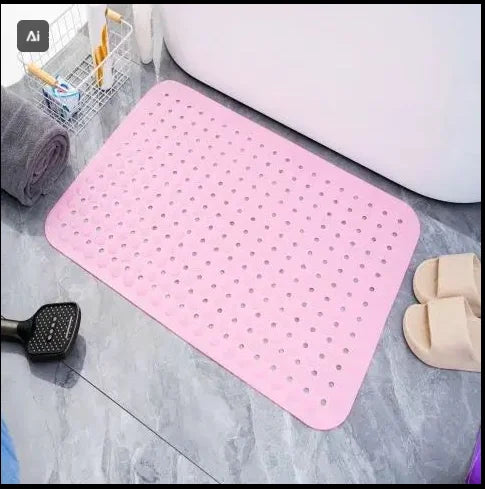 Shower Bath Mat Bath Tub Pad Household Bathroom Hollow Hydrophobic Thicken Anti Slip Pad Suction Cup Bathtub Massage Foot Pad
