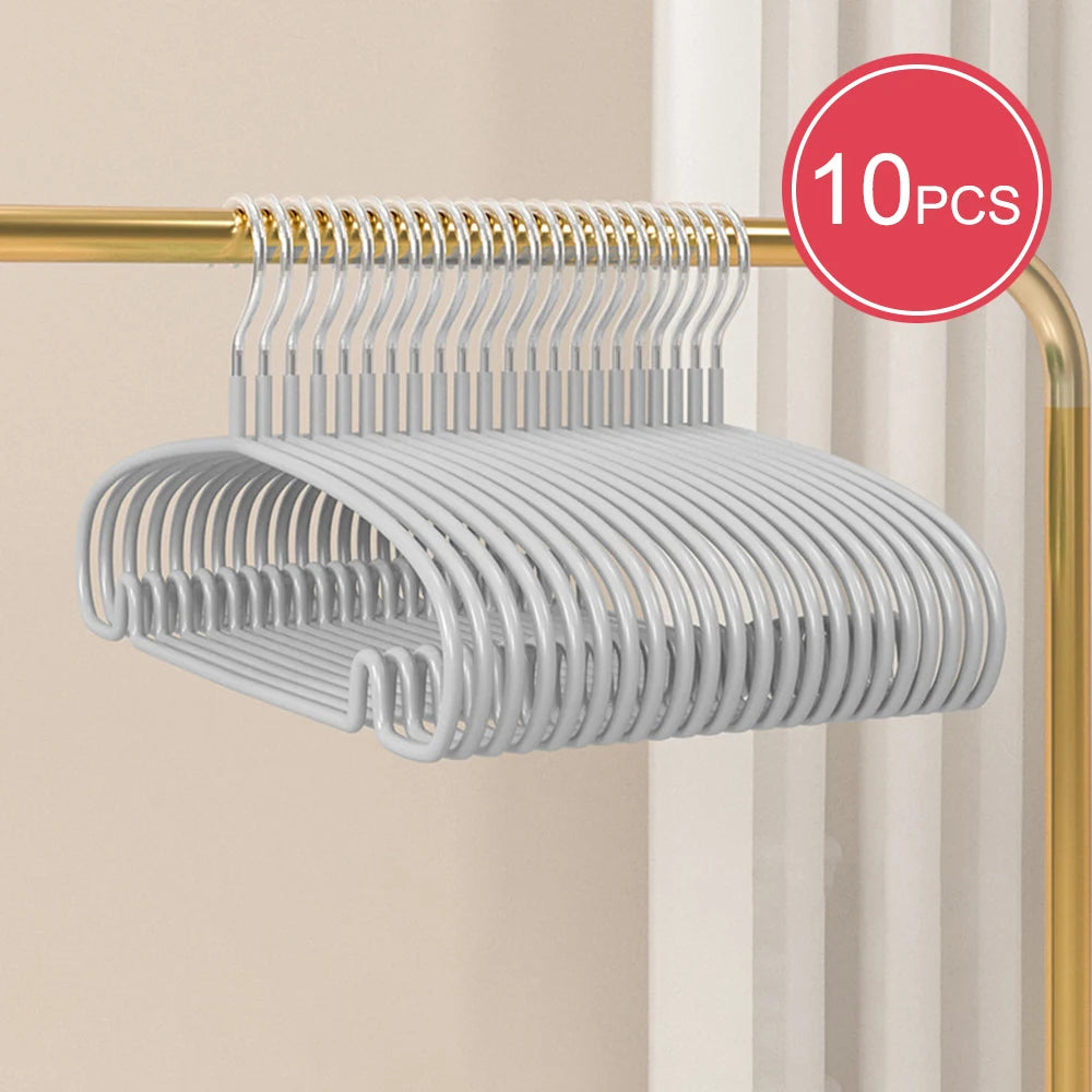 10PCS Hanger - Invisible Dormitory Clothes Drying Rack - Household Clothes Hanger - Clothes Support Rod