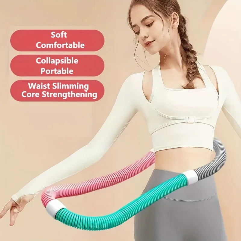 Effective Weight Loss Spring Fitness Ring - Low Noise, Soft Material Suitable for HomeExercise andBody Shaping AbdominalTrainer,