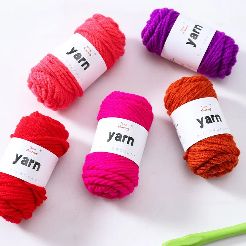 10G 5-strand acrylic thread milk cotton baby thread set handmade DIY wool wholesale wool ball crochet material pack