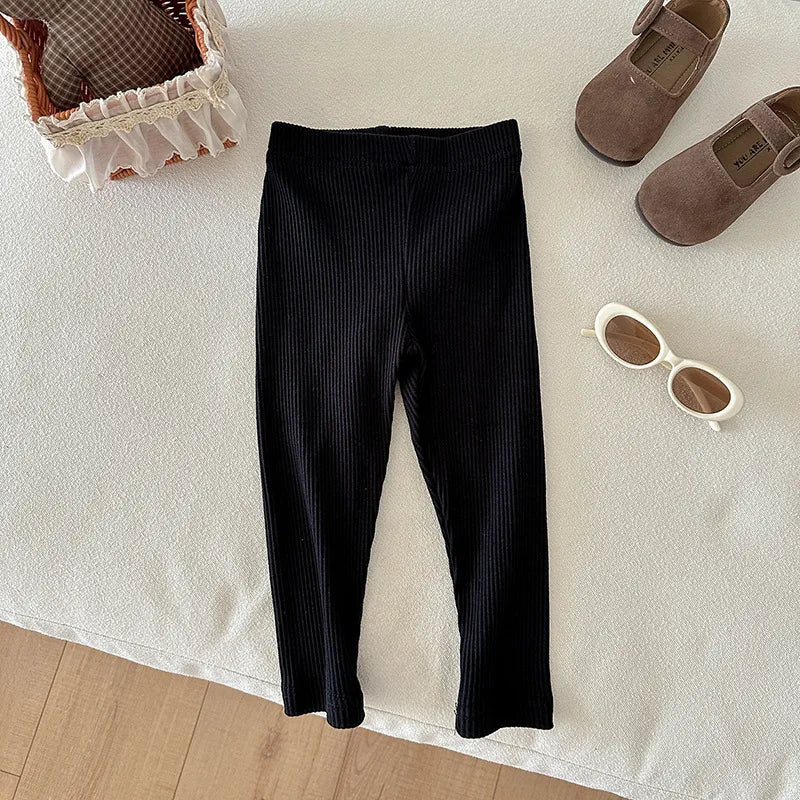 Baby Boys Girls Pure Color Pants Children's Clothes Pants Autumn Casual Kids Leggings