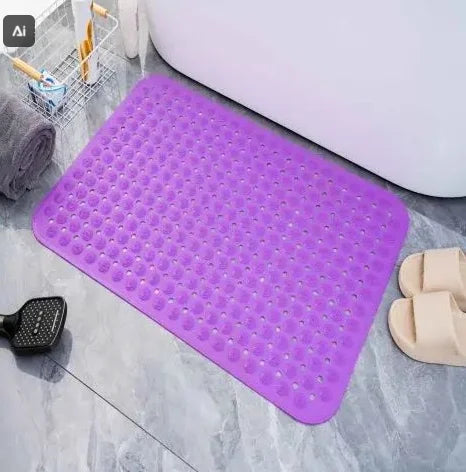 Shower Bath Mat Bath Tub Pad Household Bathroom Hollow Hydrophobic Thicken Anti Slip Pad Suction Cup Bathtub Massage Foot Pad
