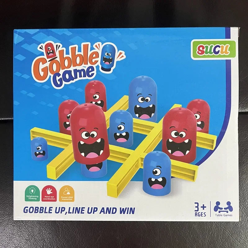 Tic Tac Toe Big Eat Small Gobble Board Game
