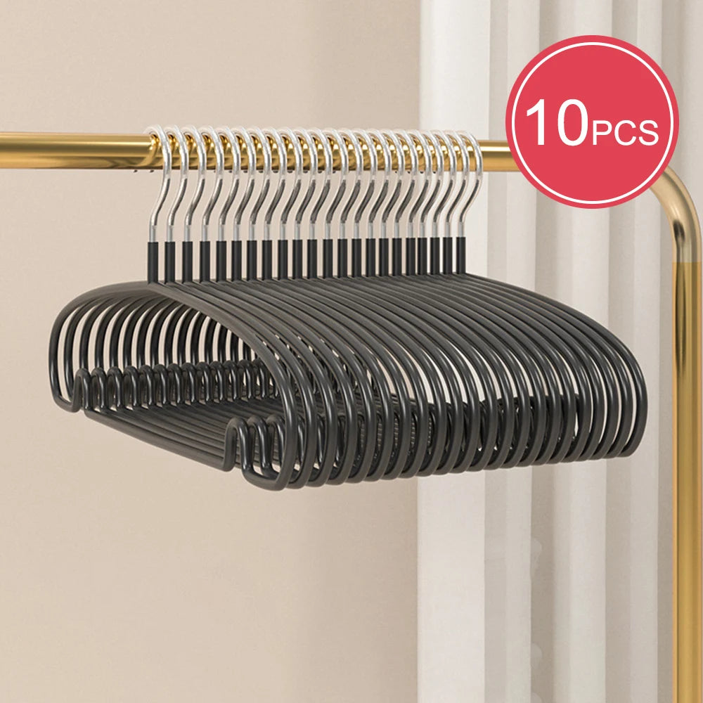 10PCS Hanger - Invisible Dormitory Clothes Drying Rack - Household Clothes Hanger - Clothes Support Rod