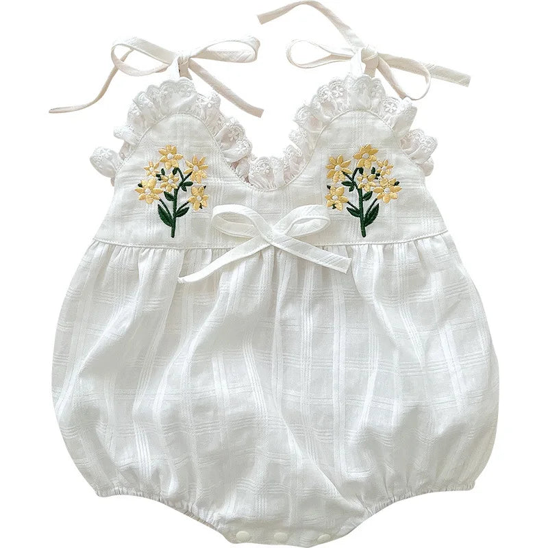 Baby ⛱️ Wear Sling Romper Korean 🆕 Born Children's Clothes Full 🌕