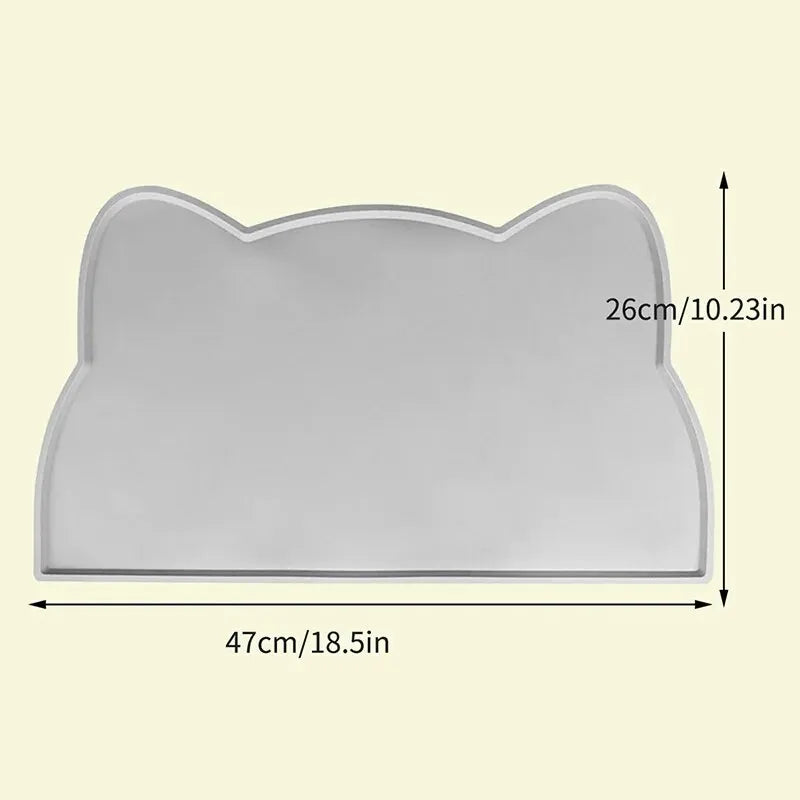 1PC Anti-Slip, Anti-Leakage, Water-Resistant And Easy-To-Clean Pet Silicone Placemat For Cats And Dogs. Placemat.