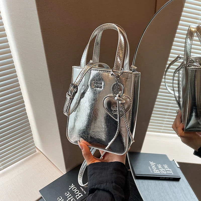 1 Piece of Pure Color Shoulder Bag for Women, Versatile Hand-Held Crossbody Bag, Fashionable Tote Bag That Can Hold Mobile Phone