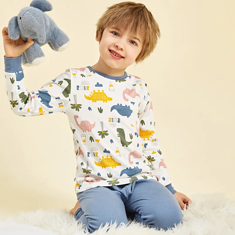 Children Pajamas Boys Totoro Cotton Clothes Pants Set Cartoon Sleepwear Kids Pajamas For Girls Toddler Baby Outfits Child Pyjama